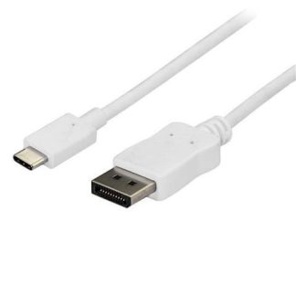 STARTECH  CABLE USB-C MACHO - DISPLAYPORT MACHO 1.8 METRO BLANCO