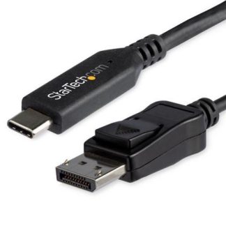 STARTECH  CABLE USB-C MACHO - DISPLAYPORT MACHO 1.8 METROS NEGRO