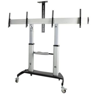 STARTECH  CARRITO SOPORTE STNDMTVDUO PARA DOS PANTALLAS 37 - 60 HASTA 5KG C-U PLATA