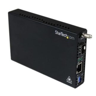 STARTECH  CONVERTIDOR DE MEDIOS GIGABIT ETHERNET UTP RJ45 A FIBRA CON UNA RANURA SFP DISPONIBLE