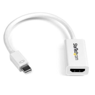 STARTECH  CONVERTIDOR DE VIDEO MINI DISPLAYPORT MACHO - HDMI MACHO BLANCO PARA MACBOOK PRO