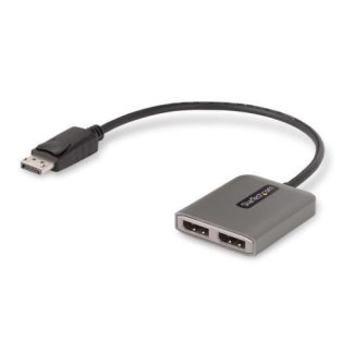 STARTECH  DIVISOR MULTIPLICADOR DISPLAYPORT - 2X DISPLAYPORT GRIS