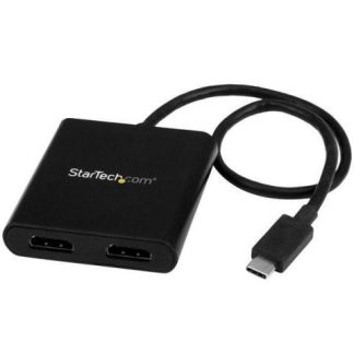 STARTECH  DIVISOR SPLITTER MST USB-C MACHO - 2X HDMI HEMBRA NEGRO