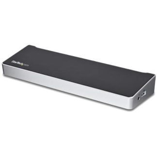 STARTECH  DOCKING STATION DK30CH2DEP USB-C 2X USB 3.0 1X HDMI 2X DISPLAYPORT 1X RJ-45 PLATA-NEGRO