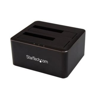 STARTECH  DOCKING STATION USB 3.0 2 BAHIAS SATA 2.5-3.5 PARA SSD O DISCO DURO NEGRO