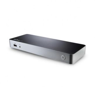 STARTECH  DOCKING STATION USB-C DE DOS PANTALLAS PARA LAPTOP 4X USB 3.0 2X HDMI NEGRO-PLATA