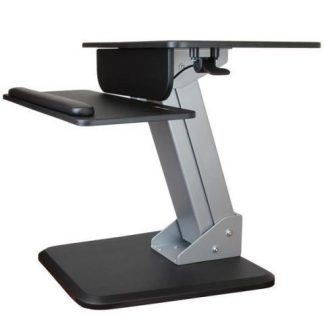 STARTECH  ESTACION DE TRABAJO DE PIE Y SENTADO ARMSTS HASTA 13KG PARA MONITOR 30 NEGRO-PLATA