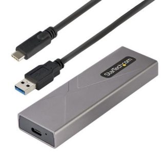 STARTECH  GABINETE DE DISCO DURO M.2 USB-C PLATA