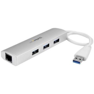 STARTECH  HUB CONCENTRADOR DE 3 PUERTOS USB A 3.0 CON ADAPTADOR DE RED ETHERNET GIGABIT