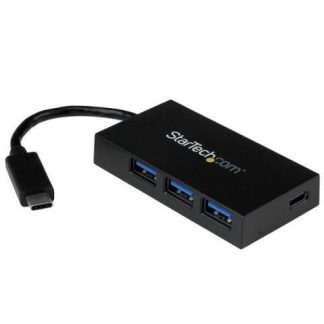STARTECH  HUB CONCENTRADOR USB C 3.0 MACHO - 1X USB C- 3X USB A NEGRO