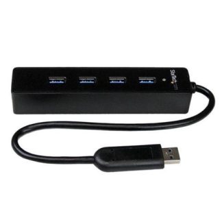 STARTECH  HUB USB A 3.0 MACHO - 4X USB A 3.0 HEMBRA 5000 MBIT-S 15CM NEGRO