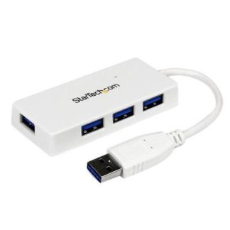 STARTECH  HUB USB A 3.0 MACHO - 4X USB A 3.0 HEMBRA 5000 MBIT-S BLANCO