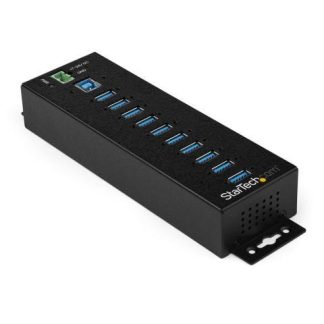 STARTECH  HUB USB-B 3.0 HEMBRA - 10 PUERTOS USB 3.2 HEMBRA 5000MBIT-S NEGRO