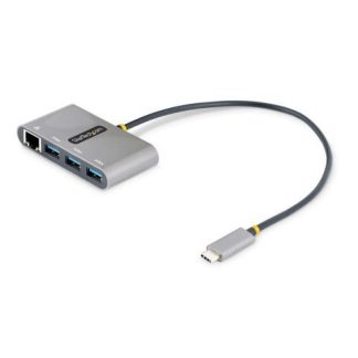 STARTECH  HUB USB C 3.0 3X USB A 3.0 1X RJ-45 GRIS
