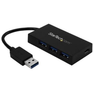 STARTECH HUB USB TIPO C 3.0 4 PUERTS EXTERNO NEGRO 5KBITS HB30A3A1CSFS