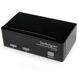 STARTECH  JUEGO CONMUTADOR KVM SV231USB 2 PUERTOS VGA CON CABLES