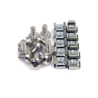 STARTECH  PACK DE 100 TORNILLOS DE MONTAJE Y TUERCAS ENJAULADAS M6 PARA RACK GABINETE DE SERVIDORES