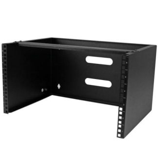 STARTECH  SOPORTE DE MONTAJE EN PARED 6U PARA PATCH PANEL PARCHEO DE 13 NEGRO