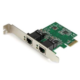 STARTECH  TARJETA DE RED NIC PCI EXPRESS PERFIL BAJO DE 2 PUERTOS GIGABIT ETHERNET RJ-45