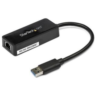 STARTECH  TARJETA ETHERNET EXTERNA USB 3.0 ALAMBRICO 1X RJ-45 NEGRO