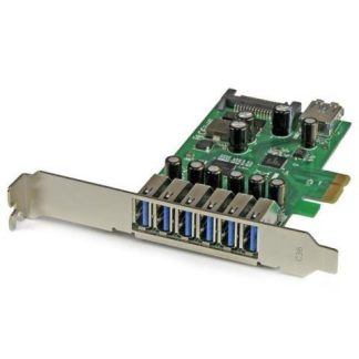 STARTECH  TARJETA PCI EXPRESS DE 7 PUERTOS USB 3.0 SATA 5 GBIT-S