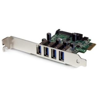STARTECH  TARJETA PCI EXPRESS DE PERFIL BAJO 5 GBIT-S 4 PUERTOS USB 3.0