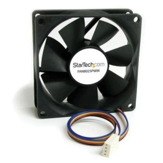 STARTECH  VENTILADOR FAN PARA CHASIS CAJA DE COMPUTADORA PC TORRE 80X25MM 2500RPM NEGRO