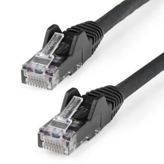 STRATECH  CABLE PATCH CAT6 UTP SIN ENGANCHES RJ-45 MACHO - RJ-45 MACHO 2 METROS NEGRO