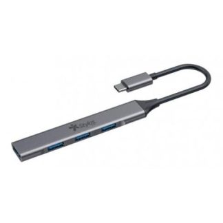 STYLOS HUB USB C MACHO - 4X USB 2.0 HEMBRA 480 MBIT-S GRIS