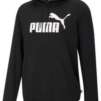 SUDADERA CON CAPUCHA LOGOTIPO GRANDE BLANCO/NEGRO PUMA