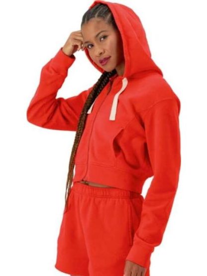 SUDADERA CON CAPUCHA ROJO CHAMPION