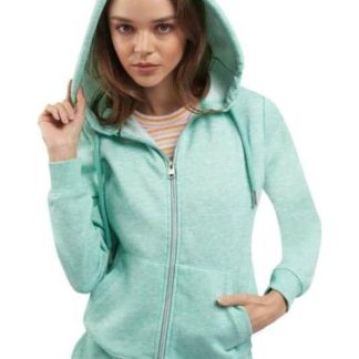 SUDADERA CON CIERRE Y CAPUCHA AZUL MENTA LOVE TO LOUNGE