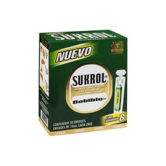 SUKROL BEBIBLE C 10 ENVASES A BASE DE TE VERDE CON ACIDO GLUTAMIC FARMAMEDICA
