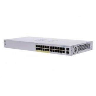 SWITCH CISCO GIGABIT ETHERNET BUSINESS 110 24 PUERTOS 10-100-1000MBPS (12X POE) + 2 PUERTOS SFP 32 GBIT-S 8000 ENTRADAS - NO ADMINISTRABLE