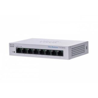 SWITCH CISCO GIGABIT ETHERNET BUSINESS 110 8 PUERTOS 10-100-1000MBPS 16 GBIT-S 8000 ENTRADAS - NO ADMINISTRABLE