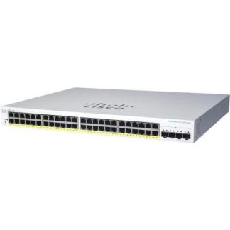 SWITCH CISCO GIGABIT ETHERNET BUSINESS CBS220 48 PUERTOS 10-100-1000MBPS + 4 PUERTOS SFP 104 GBIT-S 8192 ENTRADAS - ADMINISTRABLE