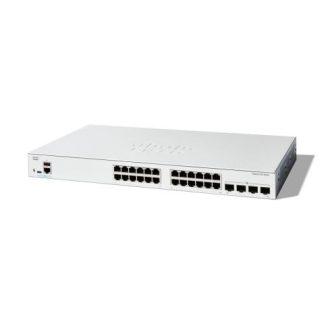 SWITCH CISCO GIGABIT ETHERNET CATALYST 1200 24 PUERTOS 10-100-1000MBPS + 4 PUERTOS SFP 56 GBIT-S 8000 ENTRADAS - ADMINISTRABLE