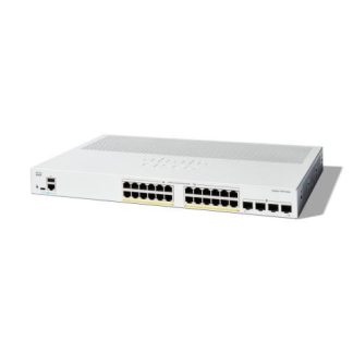 SWITCH CISCO GIGABIT ETHERNET CATALYST 1200 28 PUERTOS POE+ 10-100-1000MBPS + 4 PUERTOS SFP 195W 56 GBIT-S 8000 ENTRADAS - ADMINISTRABLE