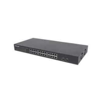 SWITCH INTELLINET GIGABIT ETHERNET 561044 24 PUERTOS 10-100-1000MBPS + 2 PUERTOS SFP 52 GBIT-S 8192 ENTRADAS - NO ADMINISTRABLE