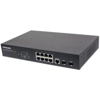 SWITCH INTELLINET GIGABIT ETHERNET 561167 8 PUERTOS POE+ 10-100-1000MBPS + 2 PUERTOS SFP 20 GBIT-S 8192 ENTRADAS - ADMINISTRABLE