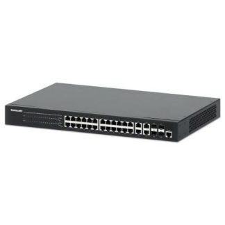 SWITCH INTELLINET GIGABIT ETHERNET 561426 24 PUERTOS 10-100-1000MBPS + 4X PUERTOS SFP 56 GBIT-S 8000 ENTRADAS - NO ADMINISTRABLE