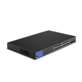 SWITCH LINKSYS GIGABIT ETHERNET LGS328MPC 24 PUERTOS POE+ 10-100-1000MBPS + 4 PUERTOS 10G SFP+ 128 GBIT-S 16000 ENTRADAS - ADMINISTRABLE