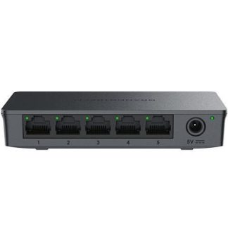 SWITCH NO ADMINISTRABLE DE 5 PUERTOS GIGABIT COMPATIBLE CON GWN CLOUD CARCASA DE PLASTICO