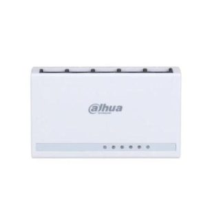 SWITCH PARA ESCRITORIO DE 5 PUERTOS DAHUA DHPFS30055ETL - NO ADMINISTRABLE - FAST ETHERNET 10-100MBPS - DISENO COMPACTO - CAPA 2 - SWITCHING 1 GBPS- NB
