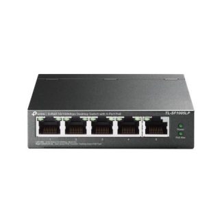 SWITCH TP-LINK FAST ETHERNET TL-SF1005P 5 PUERTOS 10-100MBPS (4X POE) 1 GBIT-S 2000 ENTRADAS - NO ADMINISTRABLE