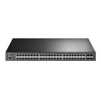 SWITCH TP-LINK GIGABIT ETHERNET JETSTREAM 48 PUERTOS POE+ 10-100-1000 + 4 PUERTOS SFP 104 GBIT-S 16.000 ENTRADAS - ADMINISTRABLE