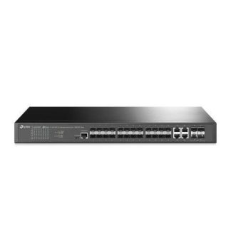 SWITCH TP-LINK GIGABIT ETHERNET JETSTREAM TL-SG3428XF 24 PUERTOS L2+ 10-100-1000MBPS + 4 PUERTOS SFP+ 128GBIT-S 16.000 ENTRADAS - ADMINISTRABLE