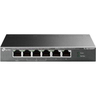 SWITCH TP-LINK GIGABIT ETHERNET TL-SG1006PP 6 PUERTOS 10-100-1000MBPS (4X POE) 12 GBIT-S 4000 ENTRADAS - NO ADMINISTRABLE