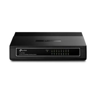 SWITCH TP-LINK TL-SF1016D 10-100MBPS 3.2GBIT-S 16 PUERTOS 1000 ENTRADAS NO ADMINISTRABLE
