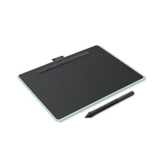 TABLETA GRAFICA WACOM INTUOS M 216 X 135MM ALAMBRICO-INALAMBRICO USB-BLUETOOTH NEGRO-AQUA